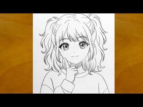 How to Draw a Cute Anime Girl Step by Step ✏️ | Easy Drawing