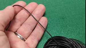 Waxed Polyester String Cord Black 10M Continuous Length 1mm Thick
