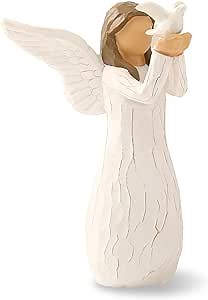 Angel of Freedom, Angel Figurines, Angel Collectible Figurine, Guardian Angel Figures, Angel Sculpted Hand-Painted Figurine, Angel Figurine of Happiness