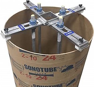 Adjustable & Reusable Pole Base Template | Anchor Bolt Template for Concrete Light Bases, This Anchor Bolt jig Will Reduce Labor When Pouring Light Pole Bases.