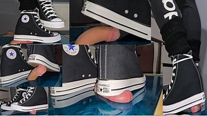 Hard C*** trampling with Marys new Shoes - Converse Chucks Wedge Plateau - Part 1 | Clips4sale