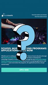 Our Fall newsletter is out now - subscribe to stay up to date on MusiCounts news!   https://musicounts.us4.list-manage.com/subscribe?u=092b4f73fda555017cc98a76c&id=29be25843a | MusiCounts | Facebook