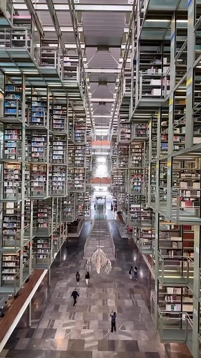 designboom magazine | inside the #vasconcelos library in #mexico city 📚🌿 with its towering bookshelves and botanical gardens, the building, which opened in... | Instagram