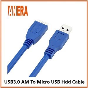 [Hot Item] High Speed 5gbps Standard Date Cable USB3.0 Type a Male to Micro B Male Cable for HDD Driver 1.8m