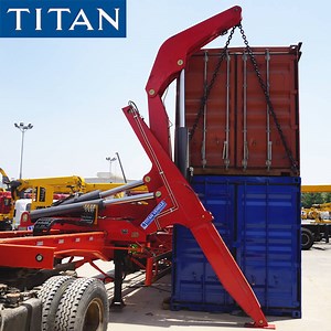 [Hot Item] What Is a Sidelifter? 40FT Side Loader Container Trailer with Crane for Sale in Zimbabwe