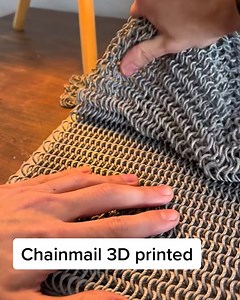 Lovely ASMR of a 3D printed chainmail! | MetDaan DIY