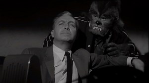 “How to Make a Monster” 1958. USA. Herbert L. Strock’s 1958 horror film “How to Make a Monster” is a follow-up to the 1957 films “I Was a Teenage Werewolf” and “I Was a Teenage Frankenstein.” It features the monsters from both of the previous pictures, but is set on the American International Studio lot that created them. The film follows studio makeup artist Pete (Robert H. Harris) as he learns that he has been fired, despite 25 years working on the lot, after new management takes over. Vowing 
