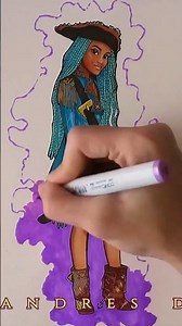 Can I draw Uma better than you 👀 #descendants #challenge