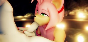 Amy Rose Passionate Blowjob