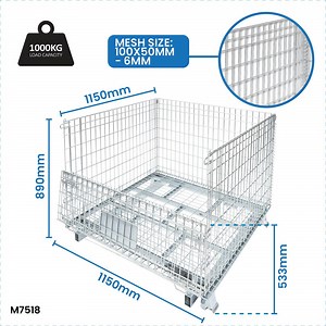 [Hot Item] High Quality Galvanized Foldable Storage Mesh Metal Panels for Cages Wire Steel Cage