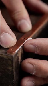 Handmade Leather Wristlet Clutch 👜 | Minimalist Crafting Perfection | Craft & Calm#asmr #leatherwork