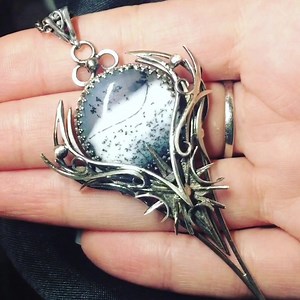 “Winter Morning” pendant. Exclusive Fantasy, Vampire, Victorian/Gothic pendant. Fully handmade work (wire wrapping technique with oxidising and polished silver). Main base gem: Dendritic Opal, Cristal. Our Etsy shop https://www.etsy.com/uk/shop/Lunarieen www.lunarieen.com #fashion #jewelry #handmade #gothicgirl #opaljewellery #elvenjewelry #vampire #silver #snowflakes #fantasy #opal #lunarieen #elvenpendant #luxury #wintermorning #witchy #gothic #wirewrappingjewelry #elven #luxelegant #luxurydes