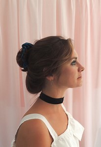 Black Mulberry Silk Wide Choker Necklace- Sewn in the UK With 19 Momme Stretch Silk - Etsy