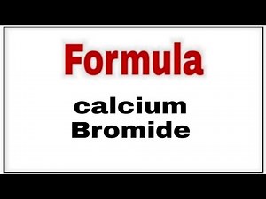 How to write chemical formula for Calcium bromide|Molecular formula of calcium bromide