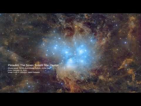 Captured: The radiant Seven Sisters star cluster shone bright in night sky #NASA #Astronomy #Stars