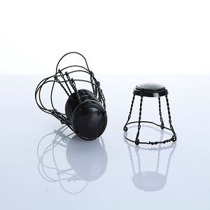 [Hot Item] Customized Black Champagne Cork Wire Cage for Champagne Bottle