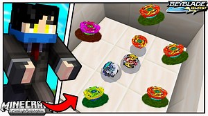 Playing BEYBLADE in Minecraft PE (tagalog) | Clyde Charge