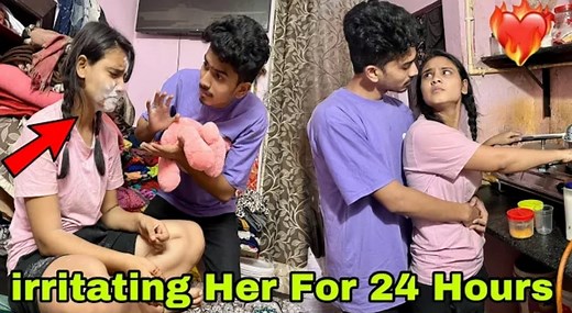 IRRITATING HER FOR 24 HOURS -- GONE ANGRY 😡 -- ये मेरे क्या किया😱 | PRANK INDIA | | PRANK INDIA