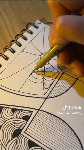 Day 87 of Abstract Art | Easy Doodle Ideas and Zentangle Art
