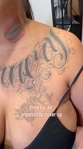 6.5K views · 256 reactions | Full chest cover up! In progress, we will be adding to the background next session 黎 #ink #art #tattoo #coverup #coveruptattoo #tattoocoverup #namecoverup #inprogress #stencilhoney | Edwardo Vazquez | Facebook