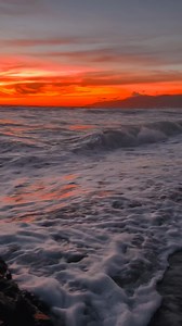 1.5K views · 68 reactions | Incredible fiery sunset  • #sunset #waves #beach #malibu #california #sunsetlover #fierysunset #firesky | Real Imagination | Facebook