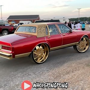 4 door boxchevy on gold Rucci wheels ——————-—————————— This and more on my page #whoispingpong #boxchevyworld #boxchevy #gold #rucci #rucciforged | Whoispingpong