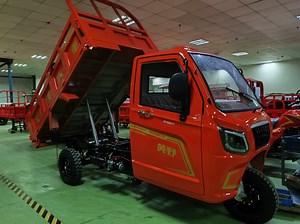 [Hot Item] 250cc Full Cabin Model Cargo Tricycle with Hydraulic Dumper/3 Wheeler Motorcycle with Self Unloading System