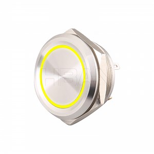 [Hot Item] Hban Micro Push Button Switch 25mm Concave Surface Light Momentary IP67