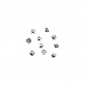 [Hot Item] Orthodontic Monoblock Round Mesh Bottom Bondable Metal Lingual Button