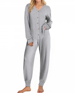UVN Pajamas Sets for Women Long Sleeve Button Down Tops and Pants 2 Piece Outfit Fall Sleepwear Pjs Lounge Sets with Pockets - Walmart.com
