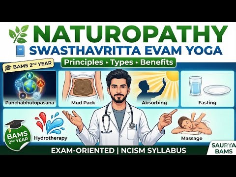 Naturopathy Explained 🌿 | BAMS 2nd Year Swasthavritta Evam Yoga | Exam Oriented | NCISM | SauryaBAMS