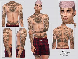McLayneSims' Sims 4 Male Tattoos