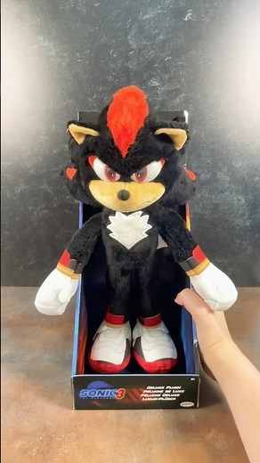 Sonic Movie 3 Shadow Deluxe 13 Inch Plush By Jakks! 🖤❤️ #sonic #shadow #sonicmovie #shorts