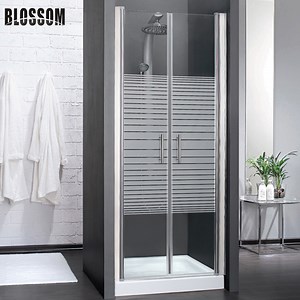 [Hot Item] Small Bathroom Glass Enclosure Shower Stall with 2 Hinged Doors