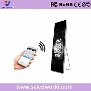 Removable Portable Digital LED Poster Display Screen Sign for Indoor Advertising