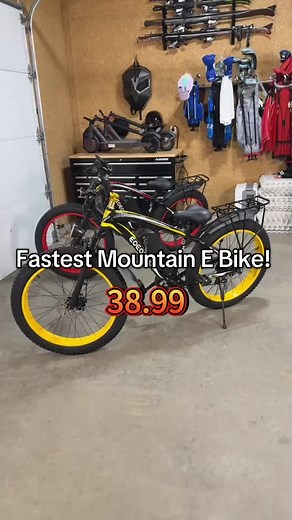 Wide Tire Electric Bike — 34 MPH, Great Range, Affordable