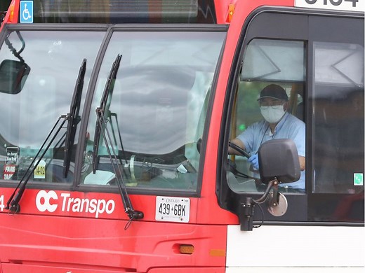 In a Canadian first, transit commission approves mandatory masks on OC Transpo