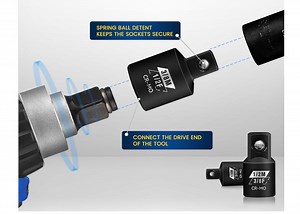 [Hot Item] Durable 4 Piece Impact Socket Adapter Set, Square and Reducer Conversion Set