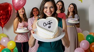 Chapter 40 Cake Topper – Acrylic 40th Birthday Cake Decoration for women and men, Happy 40 Cake Topper for Party, (chapter 40)