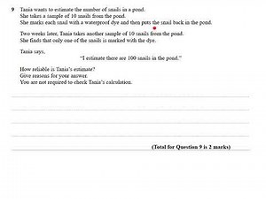 GCSE Statistics - Capture recapture (revision)