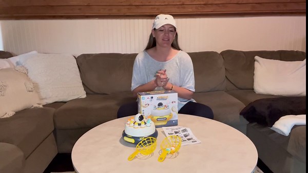 Kids Rocket Launch Toy Toddler Spin Pop-up Games, 10 Rockets and 2 Catch Nets with Music Rocket Jump Game Boys&Girls Family Board Puzzle Interactive PK Toy,Birthday Gift Summer Party Catch Game