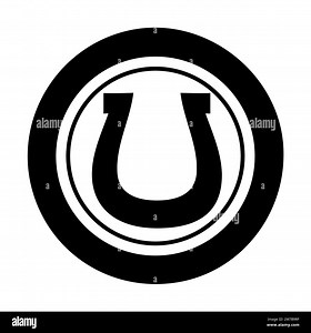 Icon Horseshoe shape. Gambling symbol, object. Vector illustration Stock Vector Image & Art - Alamy