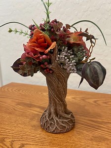 Composition florale d'automne faite main, vase de racines fantasmagoriques, décoration Cottagecore - Etsy France