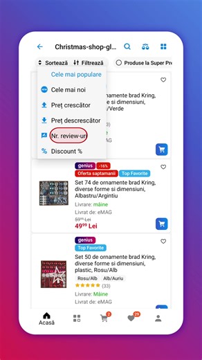 2.6K views · 16 reactions | Hai să afli de la Anton cum filtrezi produsele după numărul de review-uri.  | eMAG | Facebook