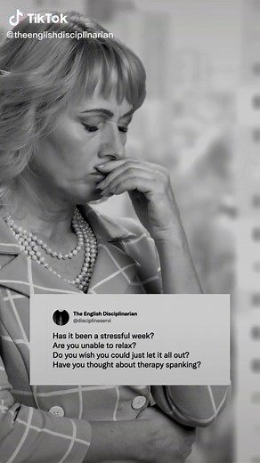 Therapy Spanking have you thought about this after a stressful week. #therapyspanking #subspace #lifecoachforwomen #catharticspanking