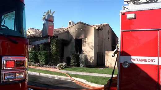 Attic fire displaces 2 adults, 2 children from La Quinta home