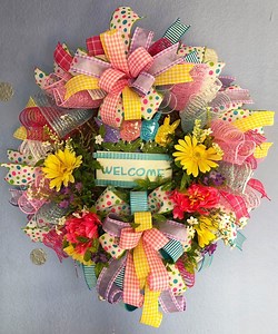Baby Shower Wreath, Baby Wreath, Kids Room Decor, Spring Wreath, Wreath for a Little Girl, Mother's Day Gift, Spring Grapevine Wreath, - Etsy UK