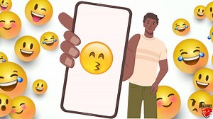 😙 Signification : Que signifie l'émoji visage aux yeux rieurs faisant un bisou ?