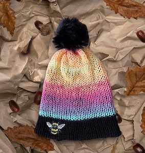 Bumble Bee Beanies Winter Hat Handmade Bumble Bee Bobble Hat - Etsy