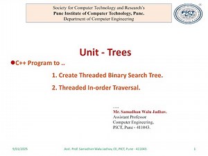 C++ Program to Create and Display Threaded Binary Search Tree TBST